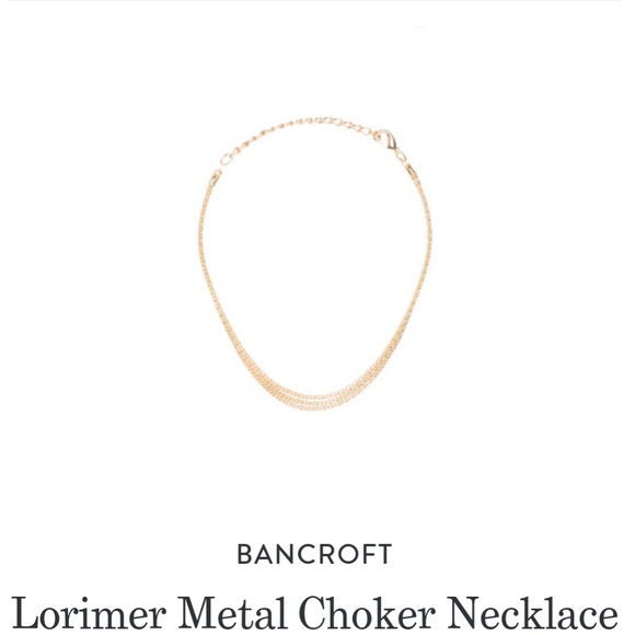 Lorimer Metal Choker Necklace - Gold - Picture 3 of 3